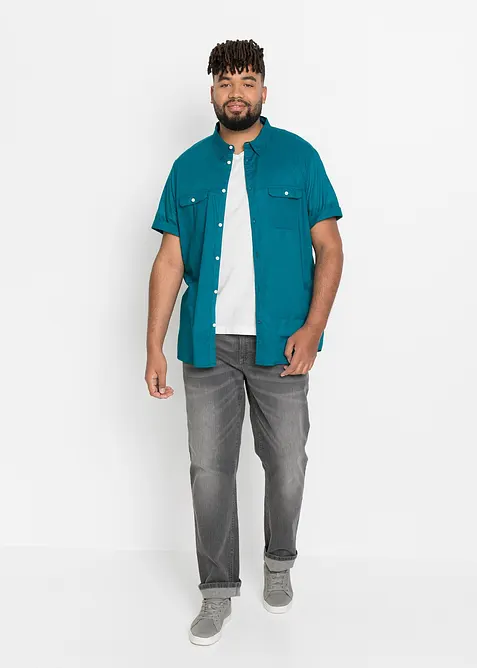 Kort&auml;rmad skjorta i ren bomull, bonprix