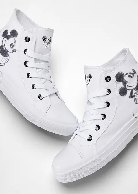 Musse Pigg-sneakers av bomullskanvas, med höga skaft, Disney