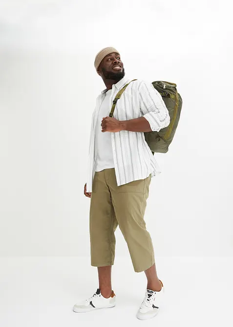 L&aring;nga bermudas med p&aring;sydda fickor, Regular Fit, bonprix