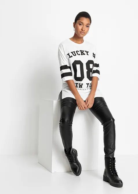 Oversizetopp av ekologisk bomull, bonprix