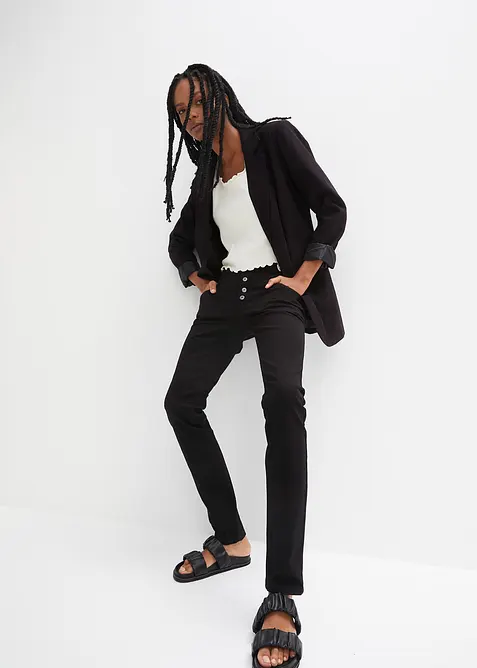 Stretchig twillbyxa, bonprix