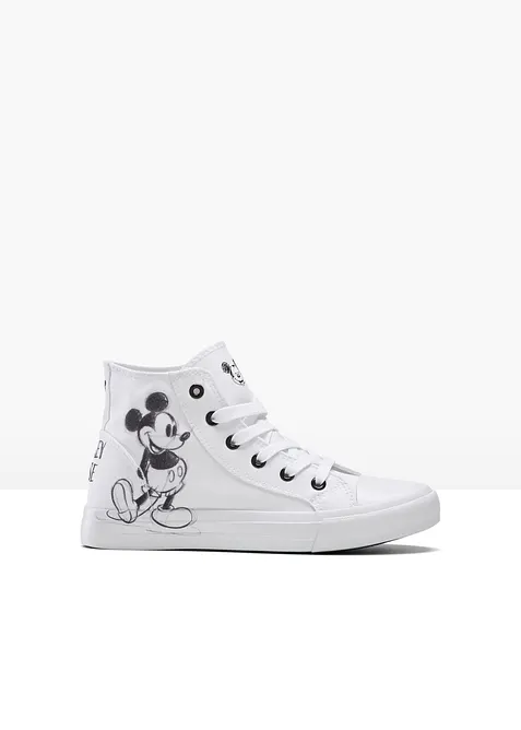 Musse Pigg-sneakers av bomullskanvas, med höga skaft, Disney