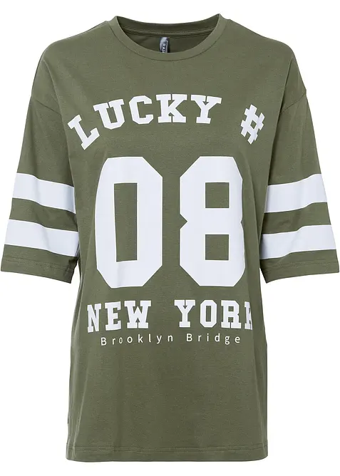 Oversizetopp av ekologisk bomull, bonprix