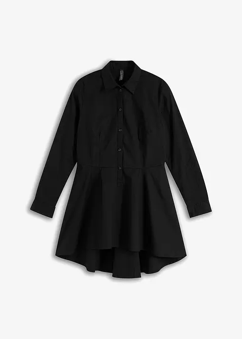 L&aring;ng blus med volang, bonprix