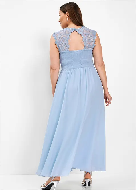 L&aring;ng aftonkl&auml;nning med spets, bonprix