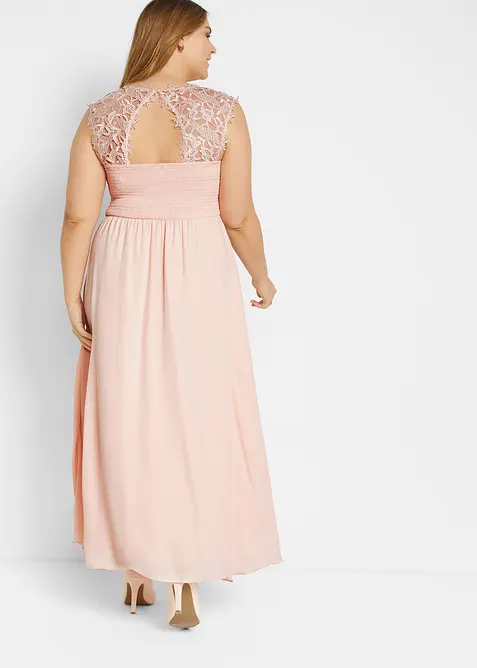 L&aring;ng aftonkl&auml;nning med spets, bonprix