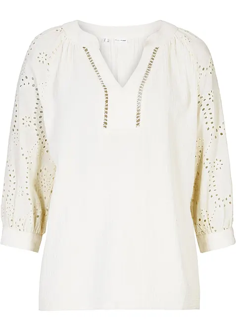 Muslintunika med hålbroderi, bonprix
