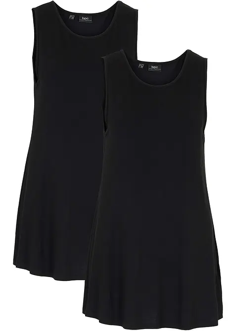 Långt viskoslinne (2-pack), bonprix