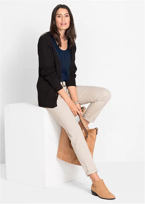 Topp av ren bomull, kortärmad, bonprix