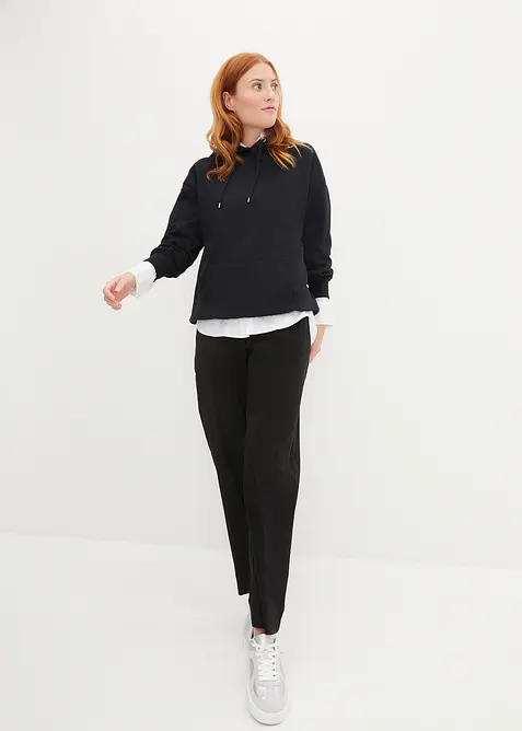 Sweatshirt i oversizemodell med huva, bonprix