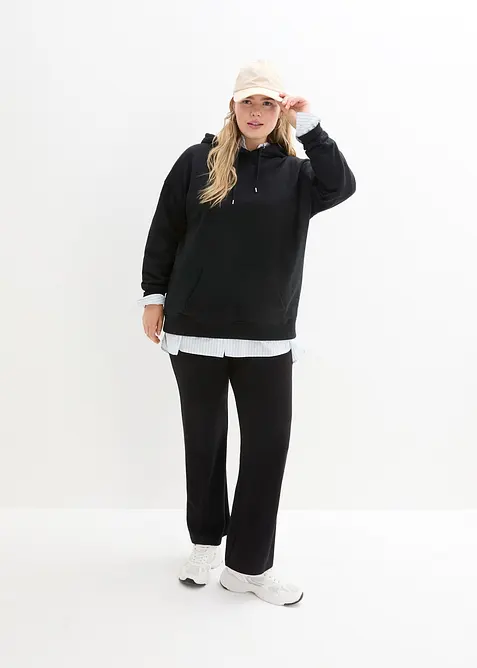 Sweatshirt i oversizemodell med huva, bonprix