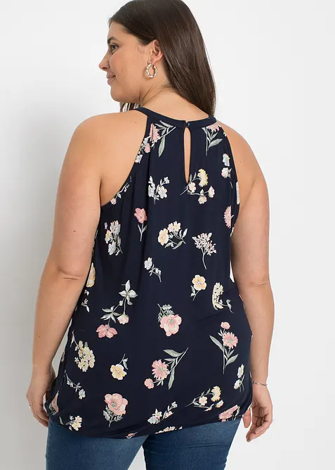 Mönstrat linne av hållbar viskos, bonprix