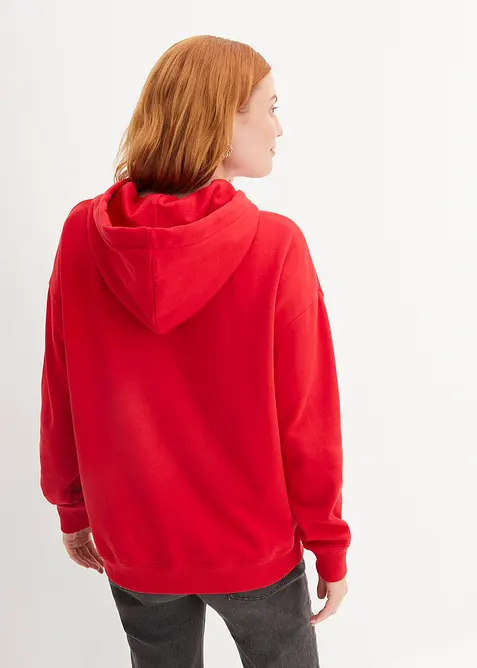 Sweatshirt i oversizemodell med huva, bonprix