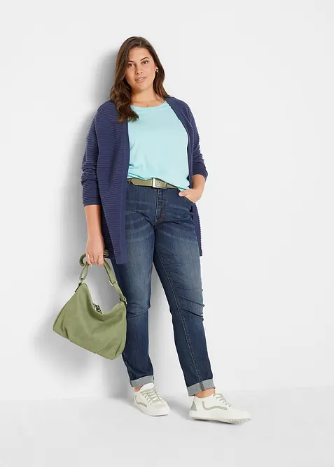 T-shirt med rund halsringning (5-pack), kort&auml;rmad, bonprix