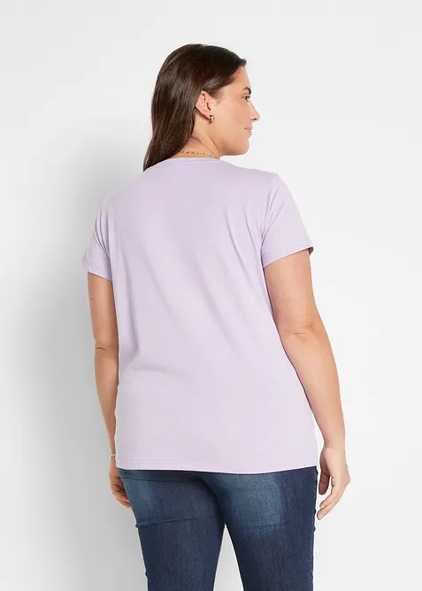 T-shirt med rund halsringning (5-pack), bonprix
