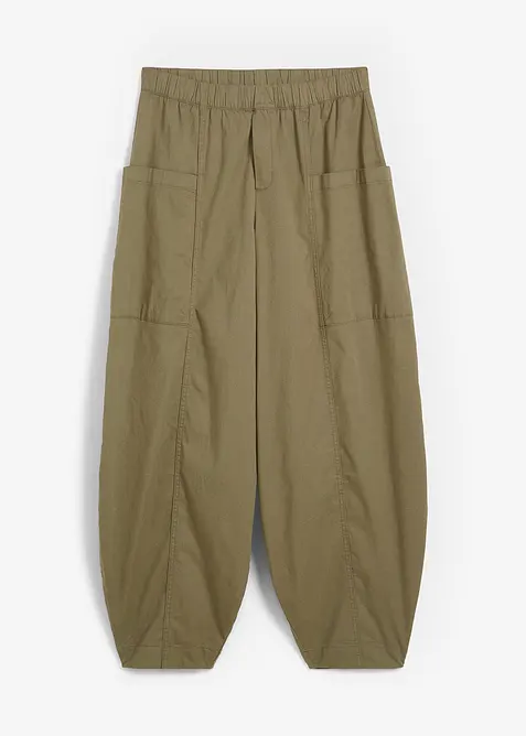 Twillbyxa av elastisk bomullsmix, bonprix