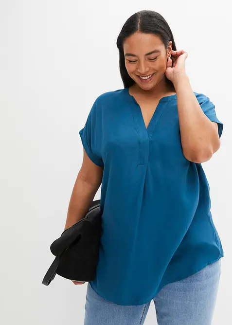 Blustunika av ren viskos, bonprix