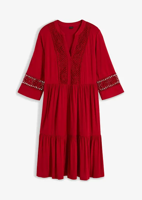 Tunikaklänning i mjuk viskos, bonprix