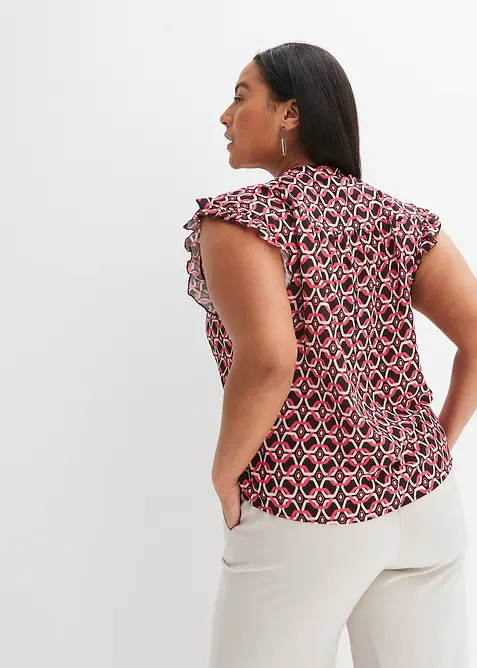 Mönstrad blustopp, bonprix