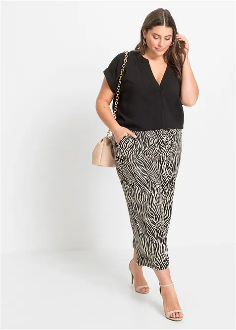 Blustunika av ren viskos, bonprix