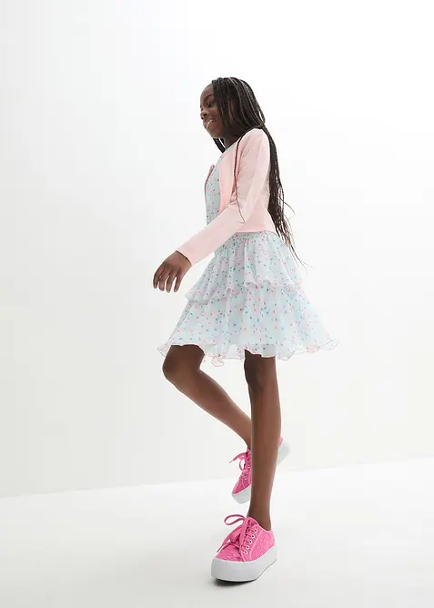 Festlig stickad bolero för barn, bonprix