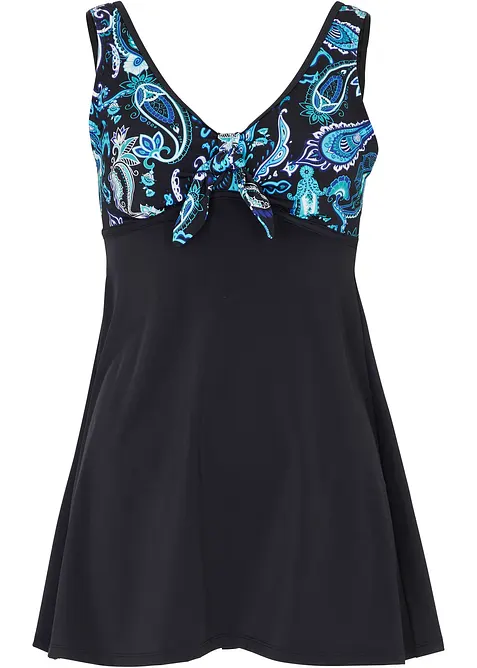 Lång tankiniöverdel med breda axelband, bonprix