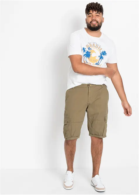 Bermudas i cargostil av bomull, normal passform, bonprix