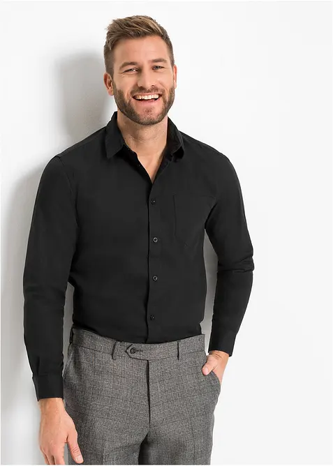 Långärmad skjorta i bomull, bonprix