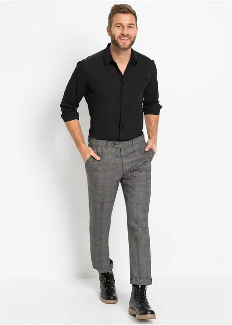 Långärmad skjorta i bomull, bonprix