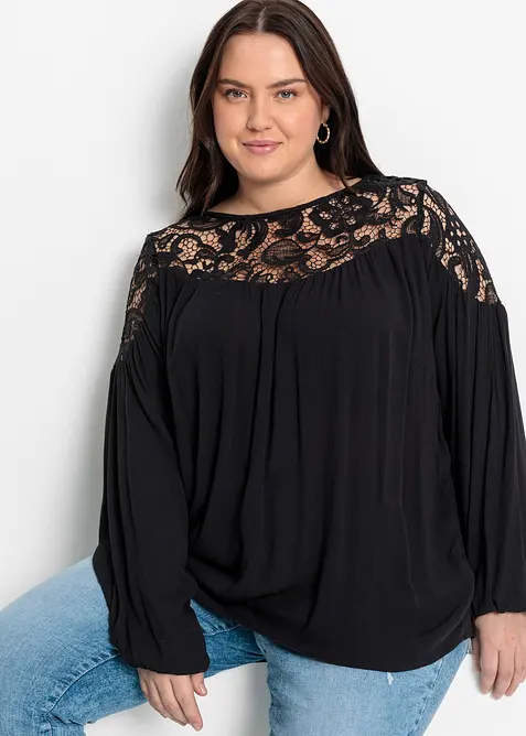 Tunika av mjuk viskos, bonprix