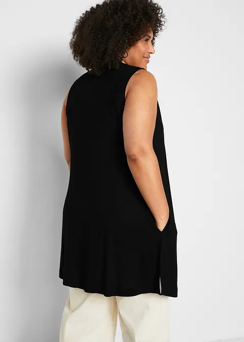 Trikåväst i viskos, bonprix