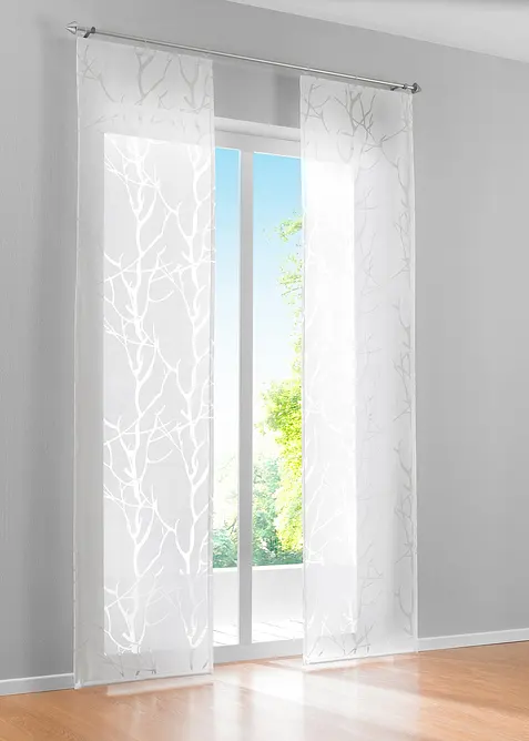 Panelgardin med burnout-mönster (1-pack), bonprix