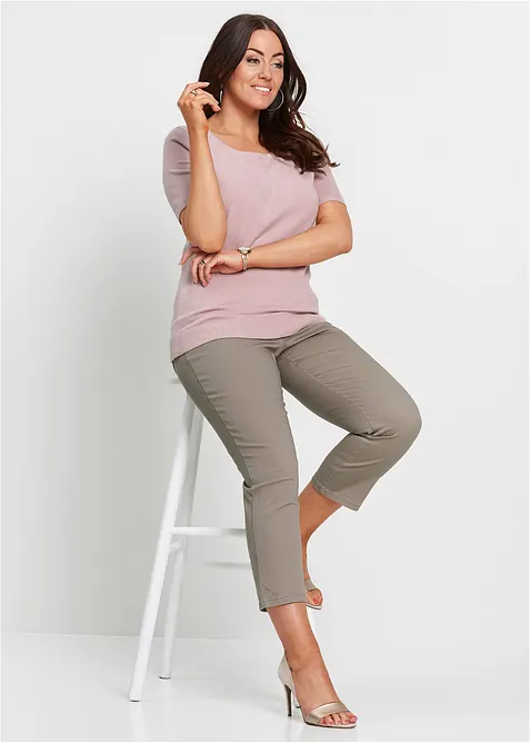 Stretchig dra p&aring;-byxa i 7/8-l&auml;ngd, bonprix