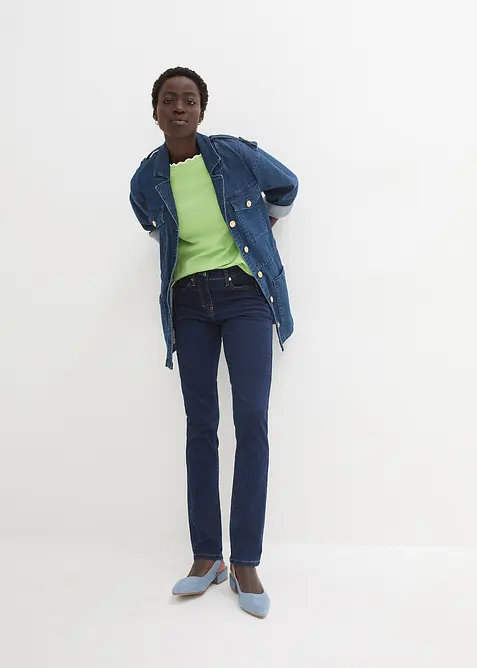 Slim Fit Jeans Mid Waist, Super Stretch, bonprix