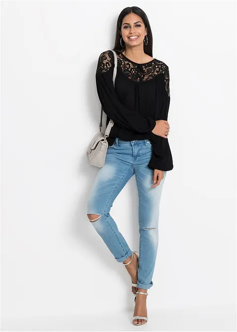 Tunika av mjuk viskos, bonprix