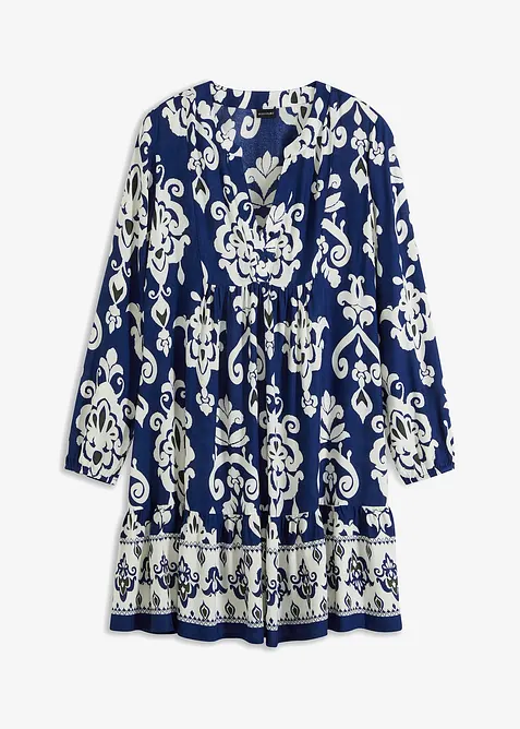 M&ouml;nstrad tunikakl&auml;nning i viskos med mjukt fall, bonprix