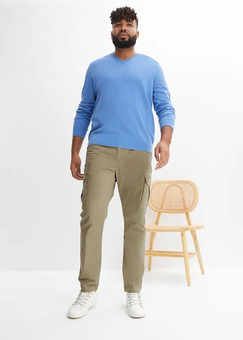 Finstickad tr&ouml;ja av mjuk bomullsmix, bonprix