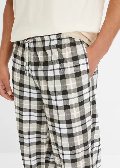 Pyjamas i ekologisk bomull, med korta &auml;rmar, bonprix
