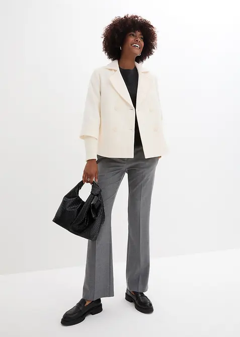 Skepparjacka med stickade &auml;rmar, bonprix