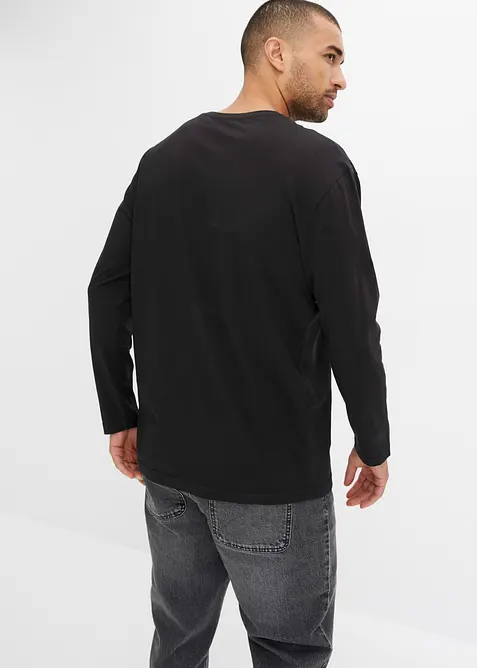 Långärmad T-shirt i ekologisk bomull, Loose Fit, bonprix