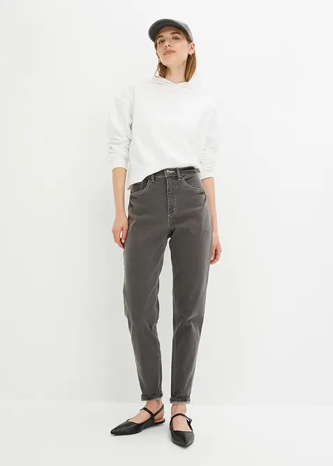 Mom Jeans High Waist, Stretch, bonprix