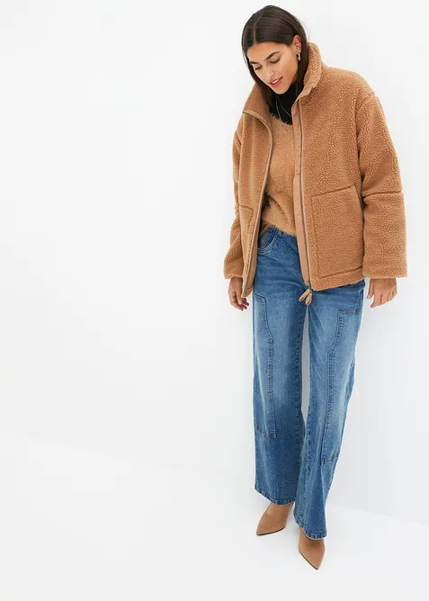 Jacka i teddyfleece, bonprix