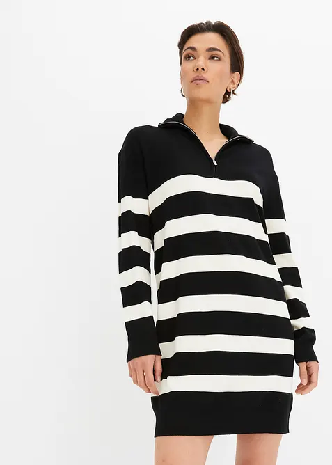 Stickad minikl&auml;nning, bonprix