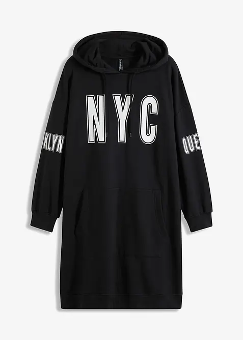 Sweatklänning av ekologisk bomull, bonprix