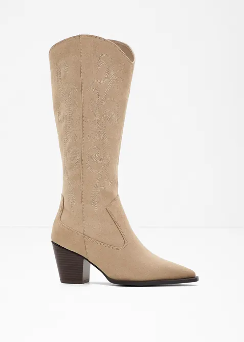 Cowboystövel med broderi, bonprix
