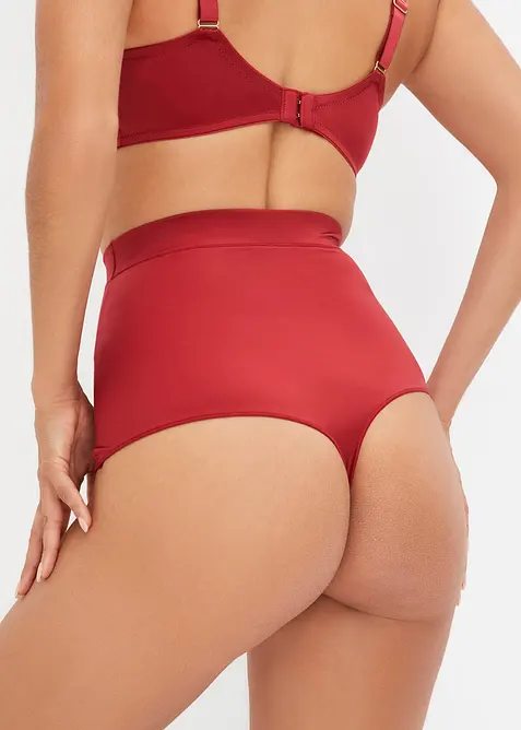 Shaping-stringtrosa i gl&auml;nsande material med l&auml;tt formande effekt (2-pack), bonprix