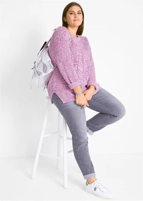 Mom Jeans Mid Waist, Stretch, bonprix