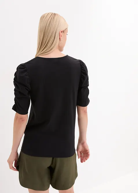 Topp med puff&auml;rmar, bonprix