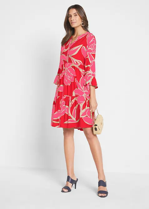 V&aring;dskuren kl&auml;nning i viskos, bonprix