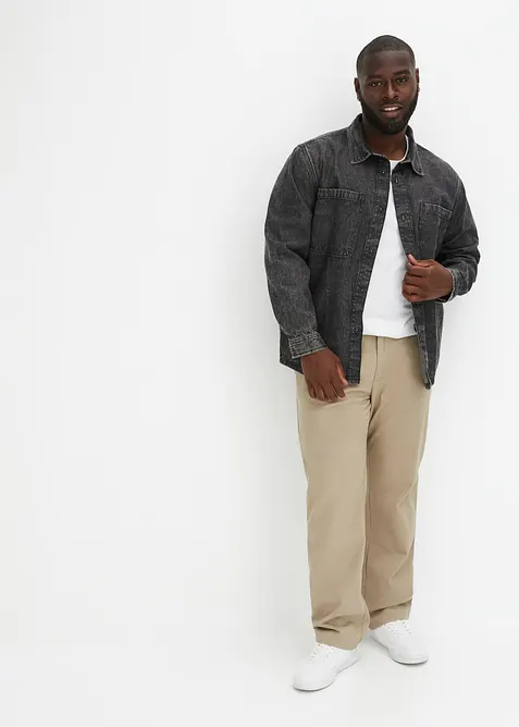 Chinos av bomull i Regular Fit, Straight, bonprix